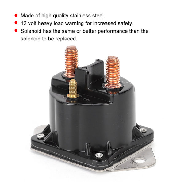 Vindespilstyrings-Solenoid Relæ Udskiftning 4 Terminaler 72631 12V