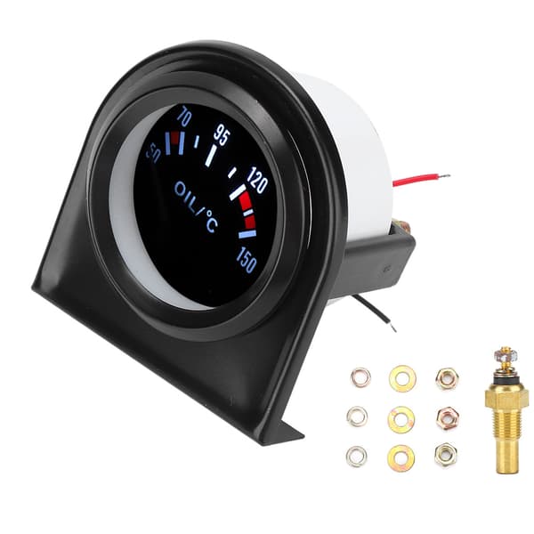 【BEMS】2 tommer 52 mm LED-lys bilpeger olietemperaturmåler 50-150 ℃