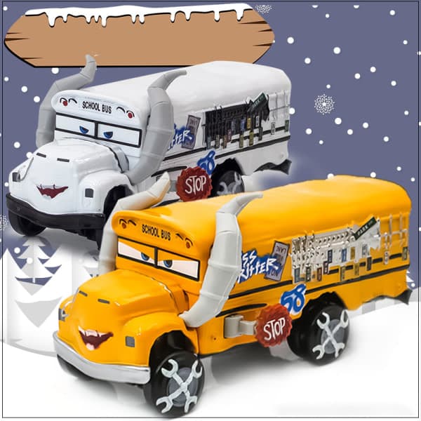 Pixar Biler Diecast Collection Miss Fritter Modelbil Legetøj Gul