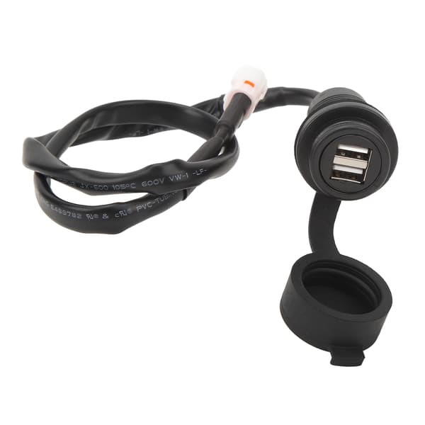 Dubbla USB-laddare Plug Socket Adapter Motorcykel USB Power Socket Modifiering Kompatibel med MT‑07 MT‑ 09 2018 till 2020