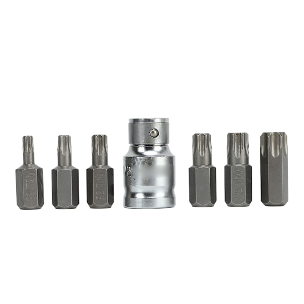 7 ST skruenøgle YT‑0410 Stål Drivfatninger Nøglebitsæt 12,7 mm 9,5 mm drivbitsholder