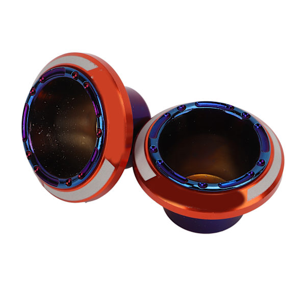 2st framgaffel Ramreglage Hjul Krockskydd Motorcykel Fallskyddsverktyg UniversalOrange