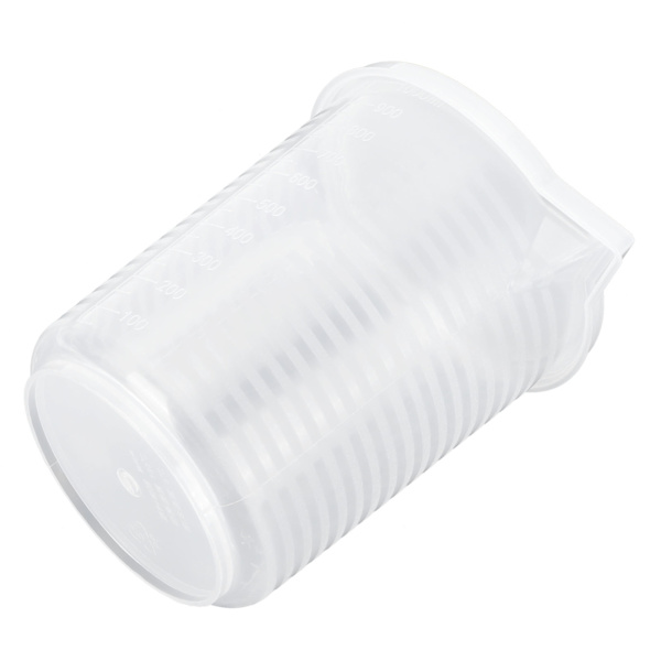 Mätkoppar i Transparent Plast - 500ml/1000ml - Köksbaktillbehör med Lock