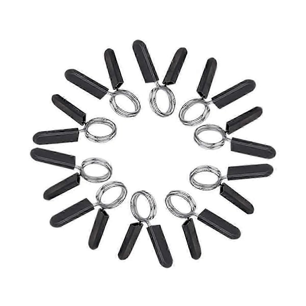 [BEMS] 10-pack Dumbbell Clamps Compatible with Standard Dumbbells, Spring Lock Collars Compatible with Workout, Strength Training