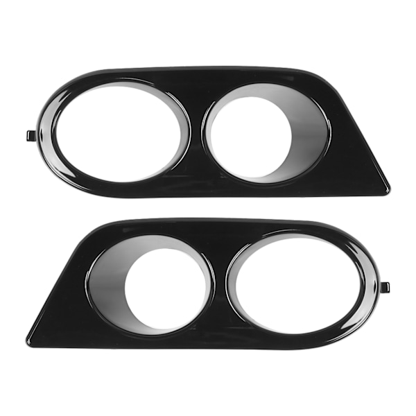 2 stk Frontfanger Tåkelysdeksel Dobbelt Hull Biltilbehør Passer for E46 M3 2001‑2006 Blank Svart