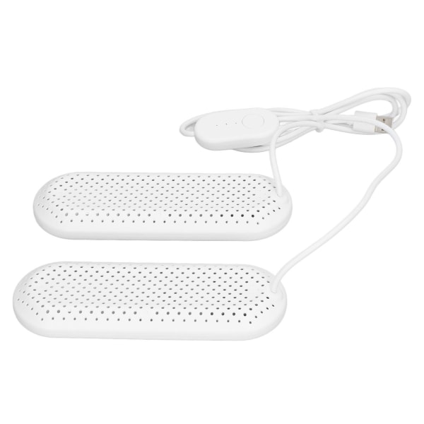 Kotitalouden USB kenkäkuivain opiskelija-asuntolassa aikuisten hajunpoistava saappaiden kenkien kuivausrumpu ajastimella valkoinen /