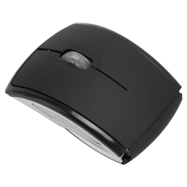 Foldbar Trådløs Mus Bærbar Kompakt 2.4G Trådløs Foldbar Mus 1600dpi Mat Kontor Gaming Mus Sort