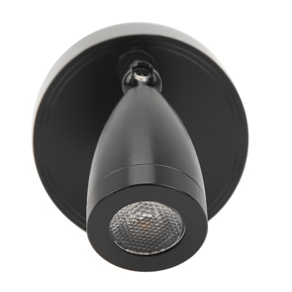 Læselampe til autocamper LED indendørs sengelampe Båd Yacht 3 Justerbar lysfarve Touch Lampe DC10 til 30V Sort