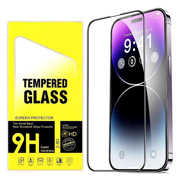 【BEMS】2-pack Tempered Glass Compatible with iPhone 14 Pro Max - Screen Protector Transparent transparent