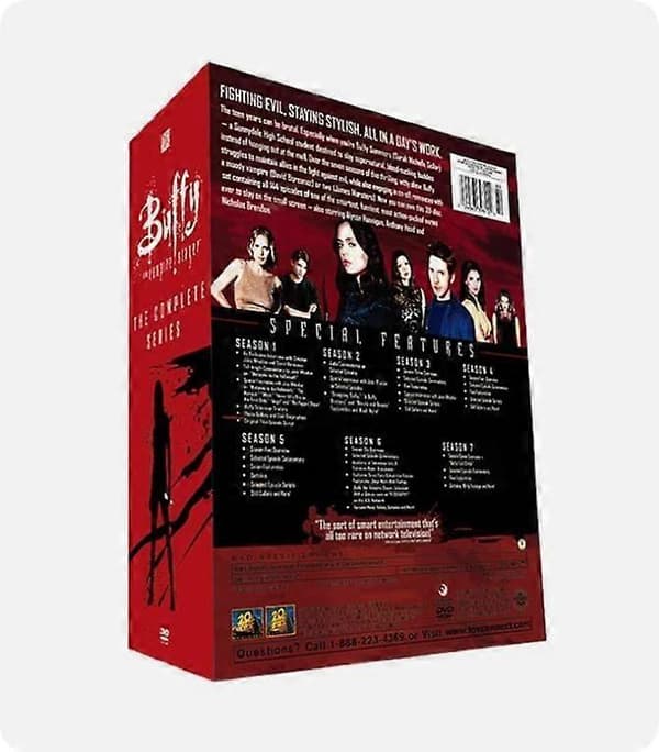 Buffy the Vampire Slayer Kausi 1-7 Koko TV-sarja 39-levyn DVD Aluevapaa