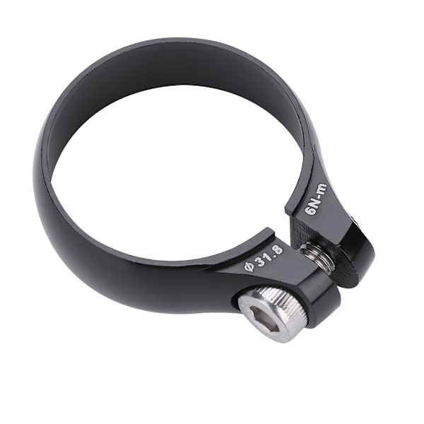 Cykel Sadelstolpsklämma 31,8 mm för 27,2 Sadelstolpe Superlätt (Svart)