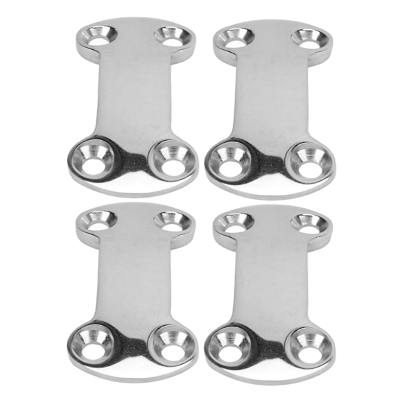 4 st Marine Pad Eye Plate 25mm 304 Rostfritt Stål Bälte Cam Spänne Platta 5.8mm Hål för Segling