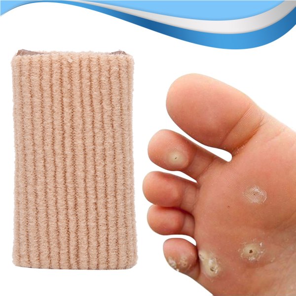 10 stk Elastisk tåbetræk Smertelindrende Ligtorne Forhindrer Blød Finger Toe Wrap Protector++/