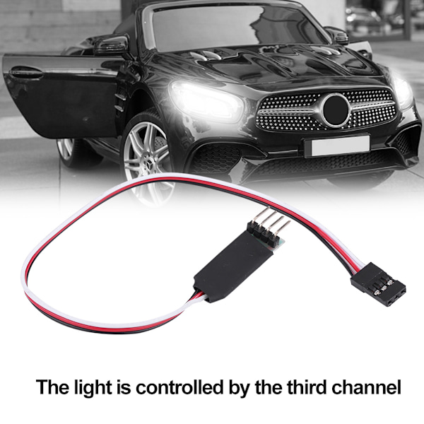 190mm Förlängningskabel för Ljusströmbrytare System för RC Modellbil Blixt LED 3CH