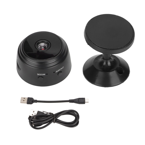 Säkerhetskamera för inomhusbruk 1080P Nightshot Ministorlek Vid betraktningsvinkel Videoinspelning WiFi Säkerhetskamera++
