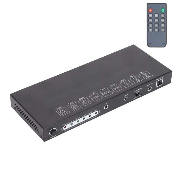 4 Port HD Multimedia Interface Video Splicer 4K Ved 30Hz 300MHz 1x4 LED Video Wall Controller for Conference 100-240VUS Plugg ++