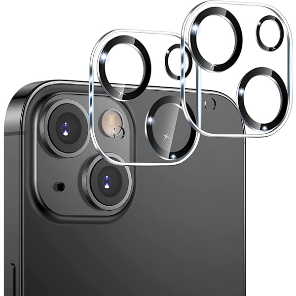 【BEMS】[2-Pack] Compatible with iPhone 15 Plus Lens Protector in Tempered Glass 15