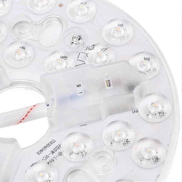 5,3-tommer loftventilator LED-lyserstatning - 15W rund dæmpbar eftermonteringssæt (3000K/4200K/6500K) 95-265V