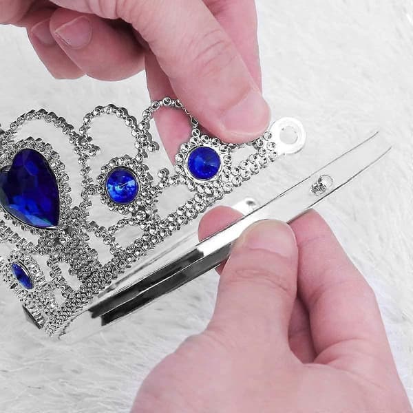 Sæt med 8 børneprinsesse-tiara-kroner til piger