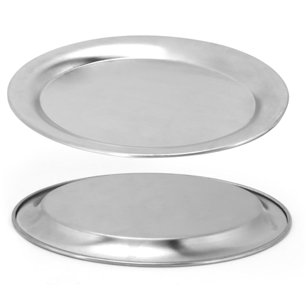 Multifunksjonell liten oval serveringsfat i rustfritt stål til kjøkkenbruk