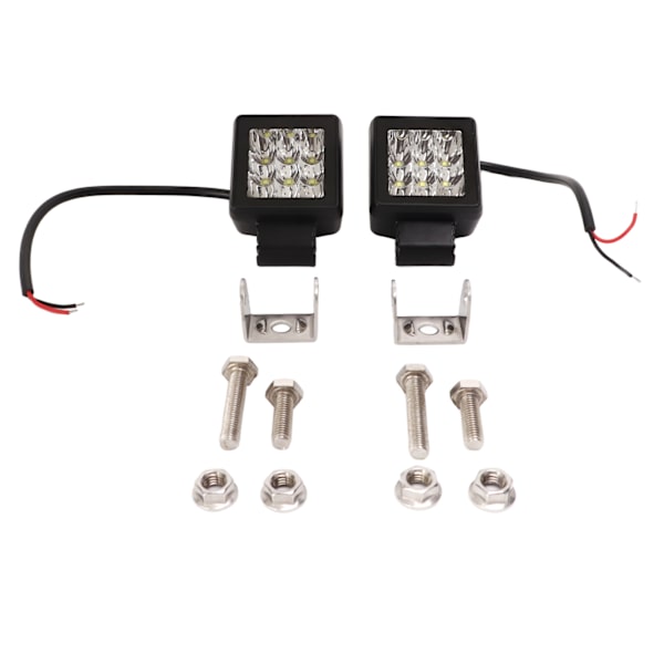 2 tuuman LED-lisävalot 9‑30V 27W Vedenpitävä Superkirkas Off Road -kohdevalo Sumuvalo ATV UTV SUV Kuorma-autolle Valkoinen