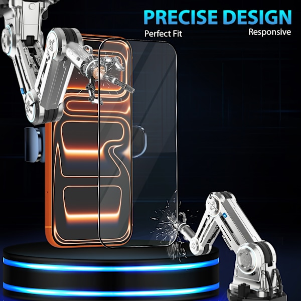 【BEMS】2-Pack iPhone 17 Pro Max Screen Protector & 1-Pack Lens Protector - Tempered Glass 9H - Super Quality 3D