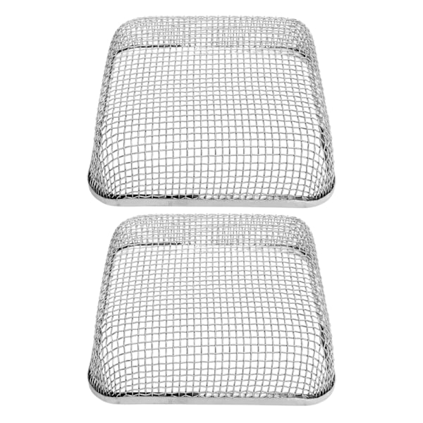 2st RV Ugnsventil 4.5 X 4.5in Heavy Duty Rostfritt Stål Flying Bug Cover Camper Värmare Avgasventil Mesh Screen