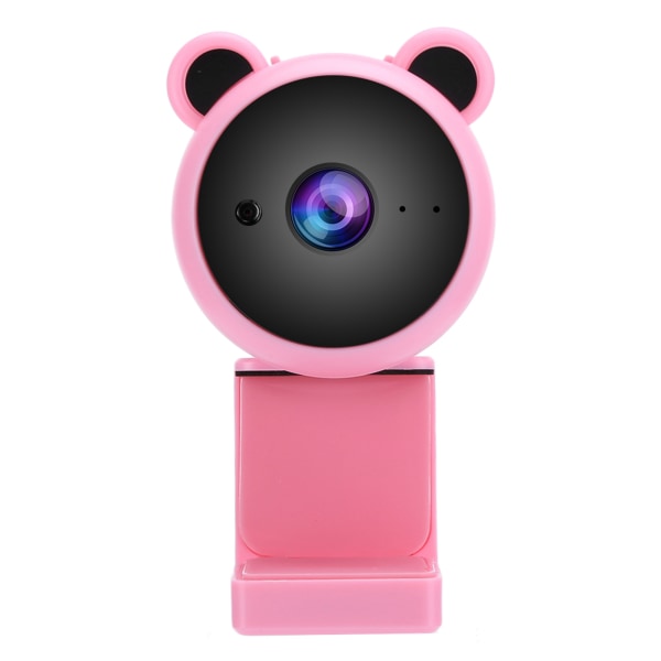 1080P HD USB datakamera Videoopptak Digitalt webkamera innebygd mikrofon for direktesending (rosa)++