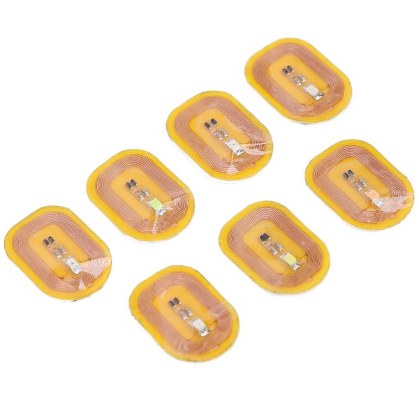 7 st NFC Lighting Nail Art Stickers Olika färger Självhäftande Intelligenta Nail Stickers++/