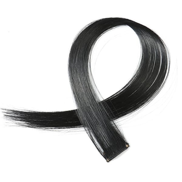 【BEMS】10 kpl Clip-in-hiustenpidennykset, musta Black