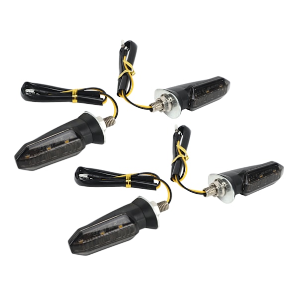 4st Motorcykel LED Blinkers Mini Fram Bak Indikator Vattentät Universal för Beach Scooter 12V