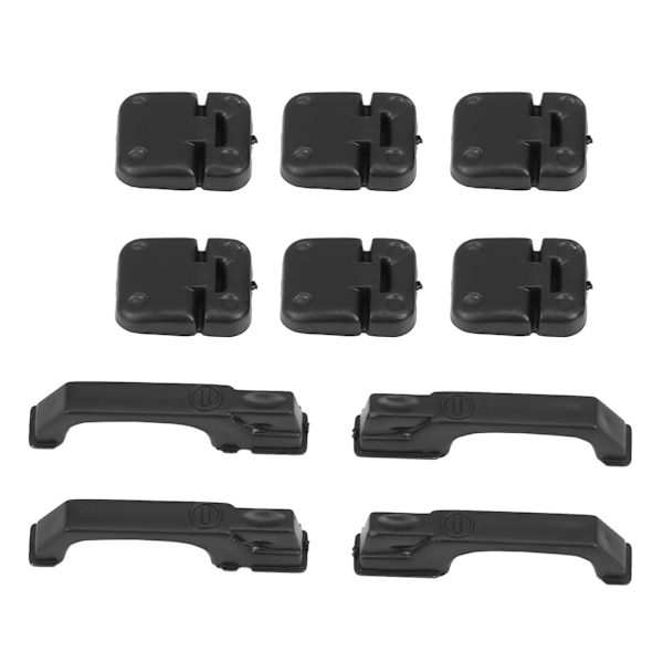 1 sett Plastdørhengsler og dørhåndtak for Traxxas TRX-4 1:10 RC Crawler