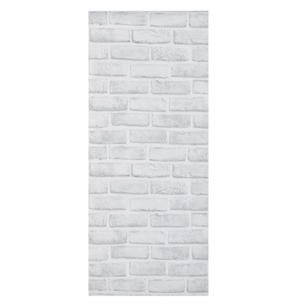 Unik hvit mursteinsmønster tapet Stue Soverom Restaurant Selvklebende veggklistremerke/