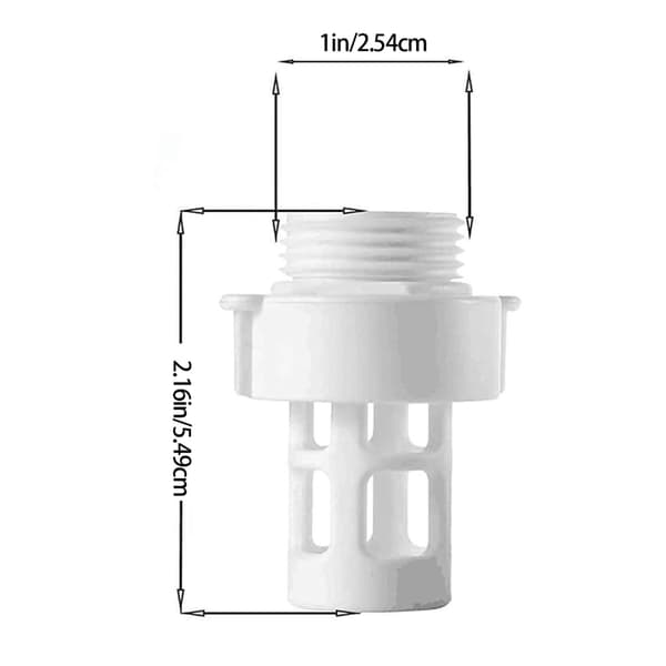 Slidstærk poolslangekobling 10184 poolslangeadapter poolafløbsadapter[BEMS]