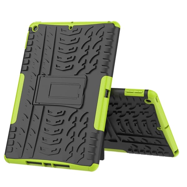 iPad 10.2 2019/2020/2021 Deksel Robust Stativ Grønn Green Grön