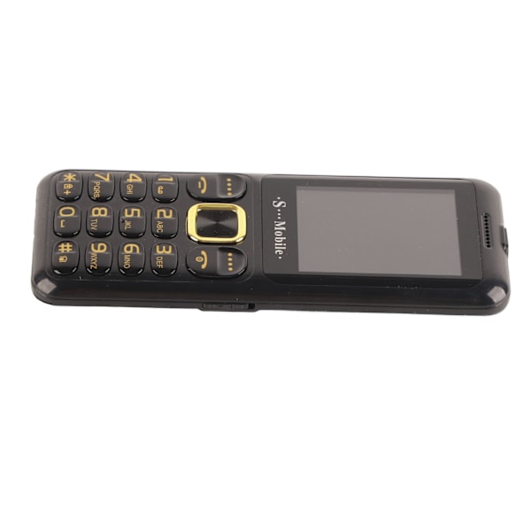 W23 Ultratunn 2G Mobiltelefon med Stora Knappar, Hög Volym, Låst, för Seniorer, 3 Kort 3 Standby, 100V‑240V Grön EU-kontakt