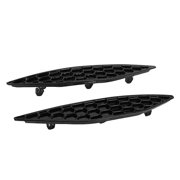 2 stk Blanke Svarte Bakre Bumper Reflektorer Honningkake-Sett Passer For MK7 2013‑2016