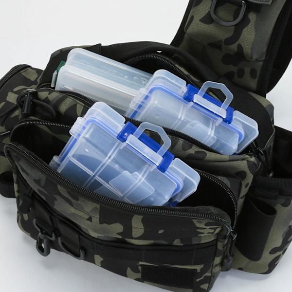Fiskesekk - Multifunksjonell Crossbody Midjepakke for Fiskeutstyr