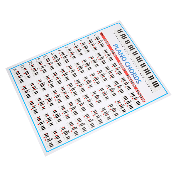 Klaverakkorder Tabs Diagram Begynder Fingerøvelse Musikinstrument Tilbehør 88 Taster