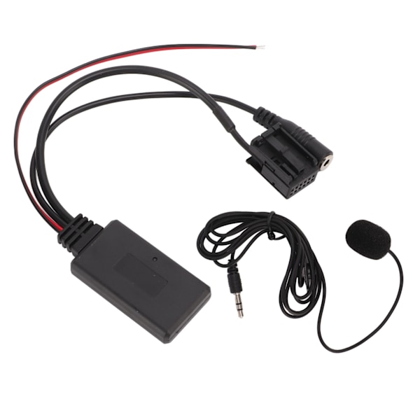 Auton Bluetooth 5.0 AUX Audio -sovitinkaapeli mikrofonisarja handsfree-korvaus Ford 6000CD -stereolle