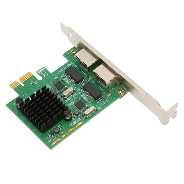 PCI E NIC nätverkskort 2-vägs RJ45-port för RTL8111G Chipset PCIE X1 Ethernet LAN-adapter för Win för Linux för VMware ++