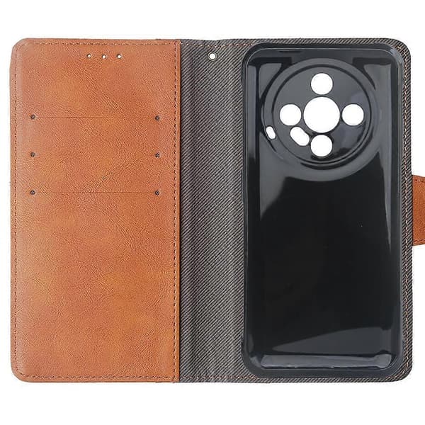Kompatibel med Ulefone Armor X31 Pro 5G Mobilskal PU Läder Flip Plånboksfodral med Ställ[BEMS] Light Brown