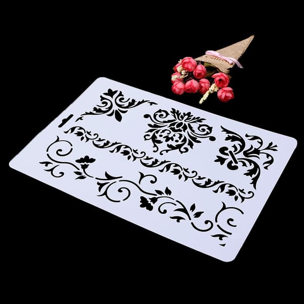 Skiktade schabloner Album Scrapbooking Ritning Målning Mall Papper DIY Form