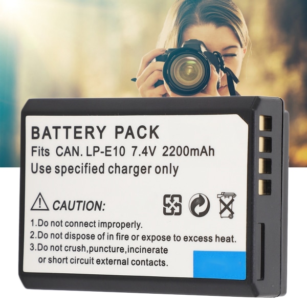 LP E10 Batteri Digitalkamera Batteri til EOS1300D 1100D 1200D 1300D 1500D 3000D 4000D til EOS Rebel T3 T5 Kiss X50 X70 X80 X90/