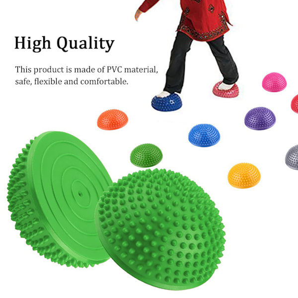 PVC-ilmapallo Puoli Jooga Pallo Hieronta Piste Fitball Harjoitukset Trainer Fitness Tasapaino Pallo