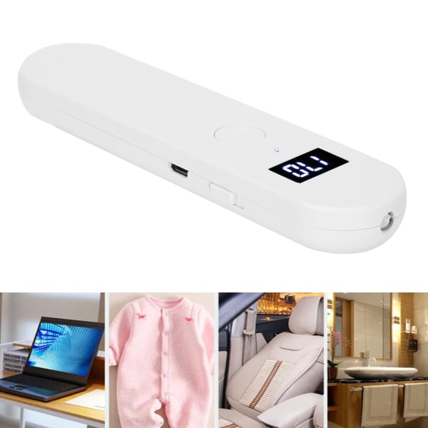 TIMH UV-LED-puhdistusvalo USB ladattava kädessä pidettävä ultraviolettipuhdistusvalo vauvanvaatteille