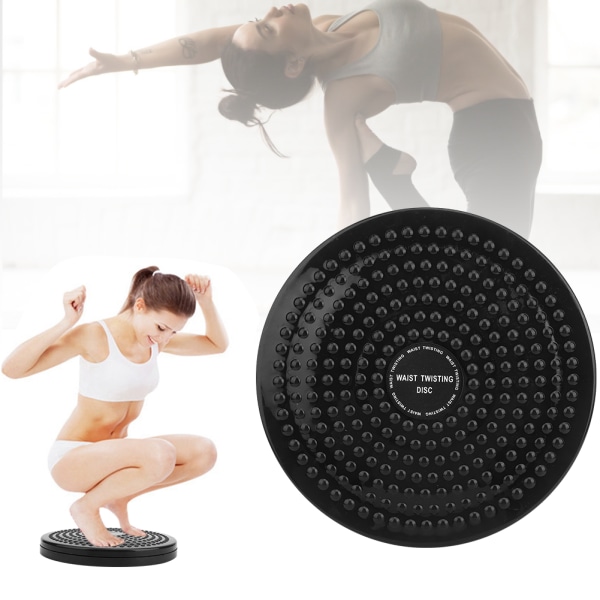 Praktisk Multifunktionel Talje-Twisting Disk til Sport, Fitness og Slankekur (Sort)