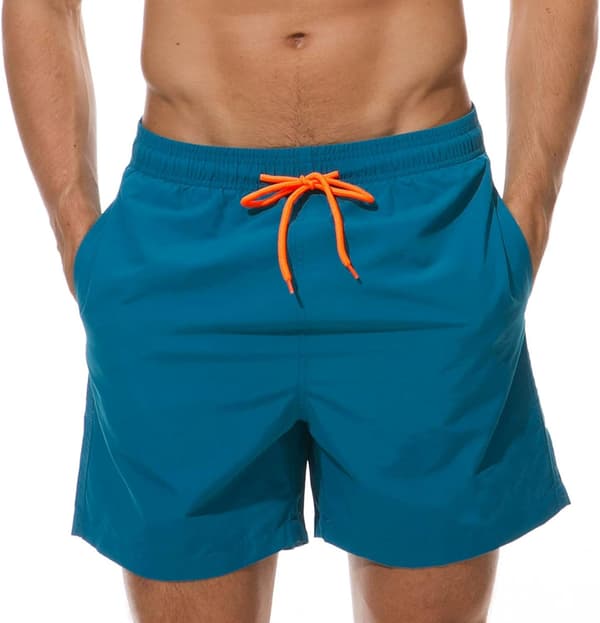 Herrebadebukser, strandshorts, vandtætte hurtigtørrende surfshorts [BEMS]