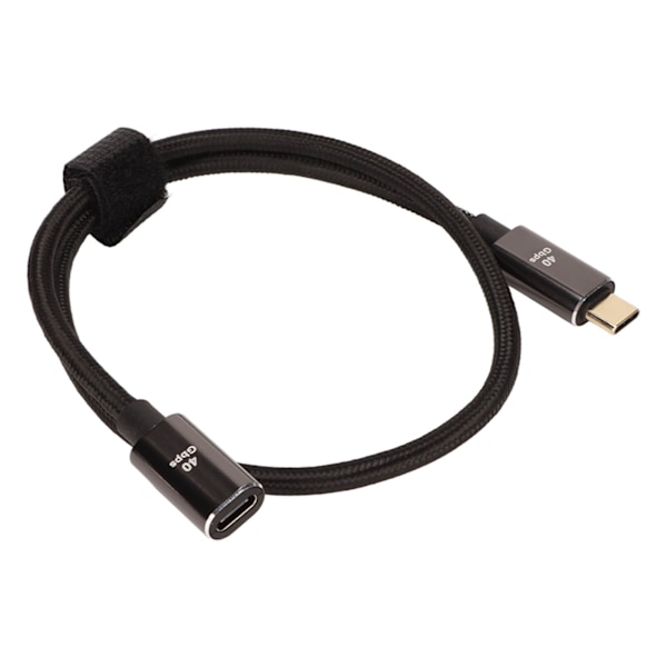 USB-C - USB-C -kaapeli, Type C USB4.0 -datakaapeli Thunderbolt 4:lle, PD100W nopea lataus, 40 Gbps, 8K 60 Hz, Type C -jatkokaapeli, 50 cm
