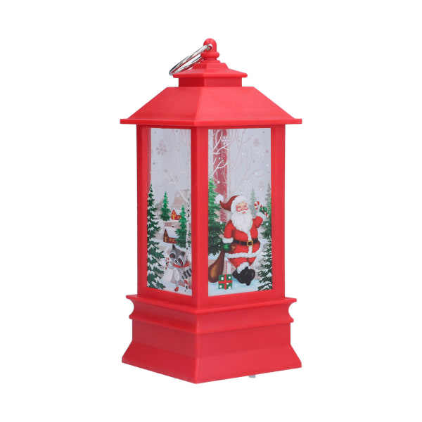 Joululyhdyt akkukäyttöiset LED-valaistut lumiukkolyhdyt joululahjakoristeisiin/